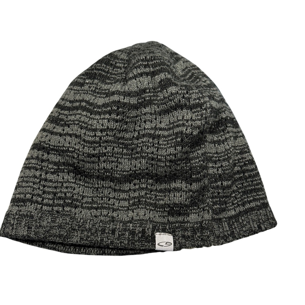 C9 Champion Mens Gray Black Space Dye Knit Beanie Hat One Size RN22605